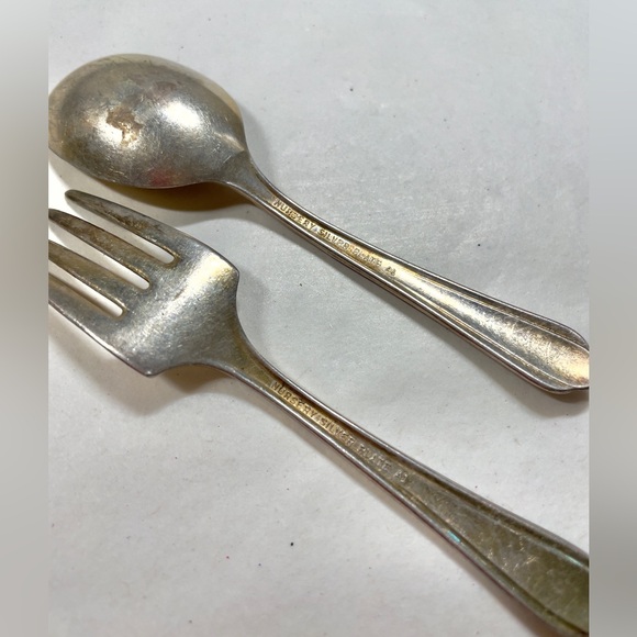 6-pc Vintage Silver Plate Nursery Forks and Spoons - Picture 9 of 16